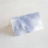 "Misty trees" - Place Cards in Frost by Stacey Meacham - Blank front