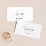"We Do" - Place Cards in Ink by lulu and isabelle - Front with Free Guest Printing