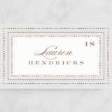 "Simply Grand" - Place Cards in Dove by Hooray Creative - Detail