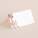 "Grand Bloom" - Place Cards in Mauve by Bonjour Paper - Blank front