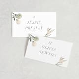 "Romantic Eucalyptus" - Place Cards in Sage by Petra Kern - Front with Free Guest Printing