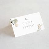 "Romantic Eucalyptus" - Place Cards in Sage by Petra Kern - Folded with Free Guest Printing