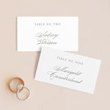 "All About That Type" - Place Cards in Sage by Rebecca Daublin - Front with Free Guest Printing