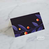"Fire and Ice" - Place Cards in Fire by Jessica Corliss - Folded Back of Card