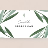 "Oliviers" - Place Cards in Spring by Gwen Bedat - Detail