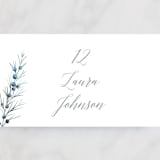 "Winterelle" - Place Cards in Cornflower by Petra Kern - Detail