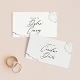 "Inky" - Place Cards in Ink by Pink House Press - Front with Free Guest Printing