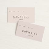 "Adora" - Place Cards in Dawn by Leah Bisch - Front with Free Guest Printing