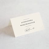 "a grand day" - Place Cards in Vanilla by Lea Delaveris - Folded with Free Guest Printing