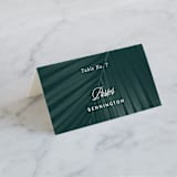 "Palm Layers" - Place Cards in Palm Frond by Jill Means - Folded with Free Guest Printing