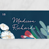 "Floral Burst" - Place Cards in Ocean by Morgan Ramberg - Detail