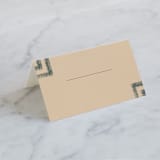 "Simply Modern" - Place Cards in Jade by Something Noir - Blank front