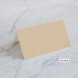"Simply Modern" - Place Cards in Jade by Something Noir - Folded Back of Card