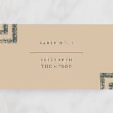 "Simply Modern" - Place Cards in Jade by Something Noir - Detail