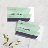 "tissue union" - Place Cards in Cucumber by Carrie Moradi - Front with Free Guest Printing