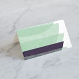"tissue union" - Place Cards in Cucumber by Carrie Moradi - Blank front