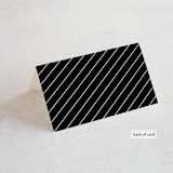"Namely" - Place Cards in Pearl by Hooray Creative - Folded Back of Card
