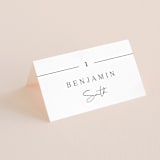"In Love" - Place Cards in Ink by Carolyn MacLaren - Folded with Free Guest Printing
