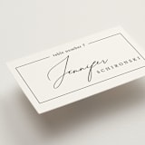 "Love Story" - Place Cards in Alabaster by Liz Conley - Detail