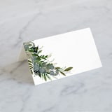 "Side Swept" - Place Cards in Navy by Susan Moyal - Blank front