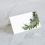"Side Swept" - Place Cards in Navy by Susan Moyal - Folded Back of Card