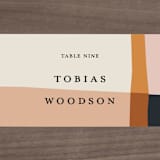 "Color Block" - Place Cards in Peach by Morgan Kendall - Detail
