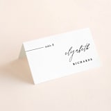 "Villa" - Place Cards in Pearl by Chryssi Tsoupanarias - Folded with Free Guest Printing