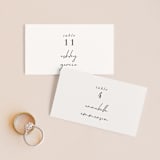 "mod" - Place Cards in Creme by Nicoletta Savod - Front with Free Guest Printing
