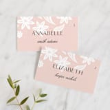 "Batikka" - Place Cards in Blush by Paper Raven Co. - Front with Free Guest Printing