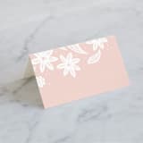 "Batikka" - Place Cards in Blush by Paper Raven Co. - Blank front