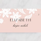 "Batikka" - Place Cards in Blush by Paper Raven Co. - Detail
