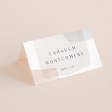 "Sculpture Garden" - Place Cards in Desert by Hooray Creative - Folded with Free Guest Printing