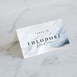 "wishful" - Place Cards in Tide by Kate Ahn - Folded with Free Guest Printing