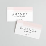 "Transparent" - Place Cards in Magnolia by Erin Deegan - Front with Free Guest Printing