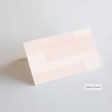 "Transparent" - Place Cards in Magnolia by Erin Deegan - Folded Back of Card