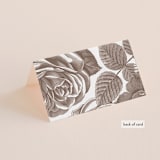 "Sonesta" - Place Cards in Mineral by Hooray Creative - Folded Back of Card