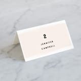 "bold blush" - Place Cards in Blush by frances mathys - Folded with Free Guest Printing