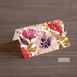"Autumn Vows" - Place Cards in Burnt Orange by Chris Griffith - Folded Back of Card