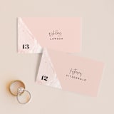 "thespian" - Place Cards in Coral by silverscreen studio - Front with Free Guest Printing