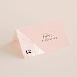"thespian" - Place Cards in Coral by silverscreen studio - Folded with Free Guest Printing