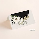 "Botanical Ring" - Place Cards in Ivory by Susan Moyal - Folded Back of Card