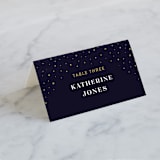 "Magical Day" - Place Cards in Navy by katrina gem - Folded with Free Guest Printing