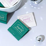 "Scallop Birthday Matchbooks, set of 50" - Party Matches and Matchbooks in white by ForYourParty