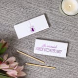 "Annual Halloween Party Matchbox, set of 50" - Party Matches and Matchbooks in black by ForYourParty