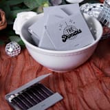"Disco Ball Family Name Matchbooks, set of 50" - Party Matches and Matchbooks in silver by ForYourParty
