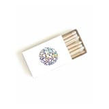 "Disco Ball Matchbox, Holographic on White" - Party Matches and Matchbooks in white by Jessica Cunningham