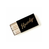 "Howdy Matchbox, Copper on White" - Party Matches and Matchbooks in copper by Jessica Cunningham