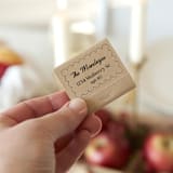 "Scalloped Hearth Address Matchbooks, set of 50" - Party Matches and Matchbooks in brown by ForYourParty