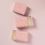 "Confetti Ribbons Matchbox with Colorful Matchsticks" - Party Matches and Matchbooks in pink by Summer Hedglin
