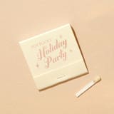 "Custom Sparkle Holiday Party Matchbooks, set of 100" - Party Matches and Matchbooks in beige by ForYourParty